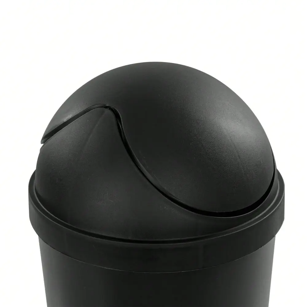 Bathroom Trash Can, 3 Gallon Plastic Garbage Bucket Bin With Swing Top Lid, Black
Bathroom Trash Can, 3 Gallon Plastic Garbage Bucket Bin With Swing Top Lid, Black