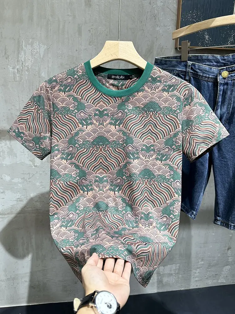 Men's T-shirt O Neck Slim Fit Tops Print Male Tees Shirts Fashion Aesthetic Clothing Party Basic Hot Funny Summer Casual Cool
Men's T-shirt O Neck Slim Fit Tops Print Male Tees Shirts Fashion Aesthetic Clothing Party Basic Hot Funny Summer Casual Cool