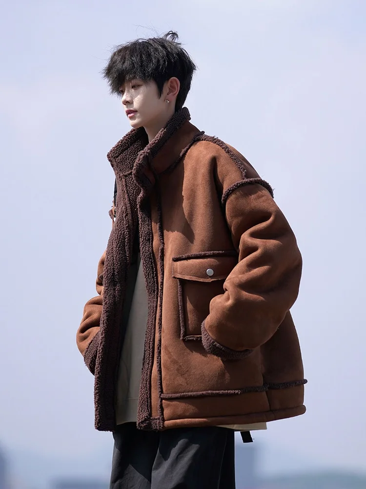 Мужская зимняя куртка с меховой подкладкой, утепленная, с комбинированным дизайном, на молнии, теплая, повседневная, из полиэфирного волокна, с длинными рукавами
Мужская зимняя куртка с меховой подкладкой, утепленная, с комбинированным дизайном, на молнии, теплая, повседневная, из полиэфирного волокна, с длинными рукавами