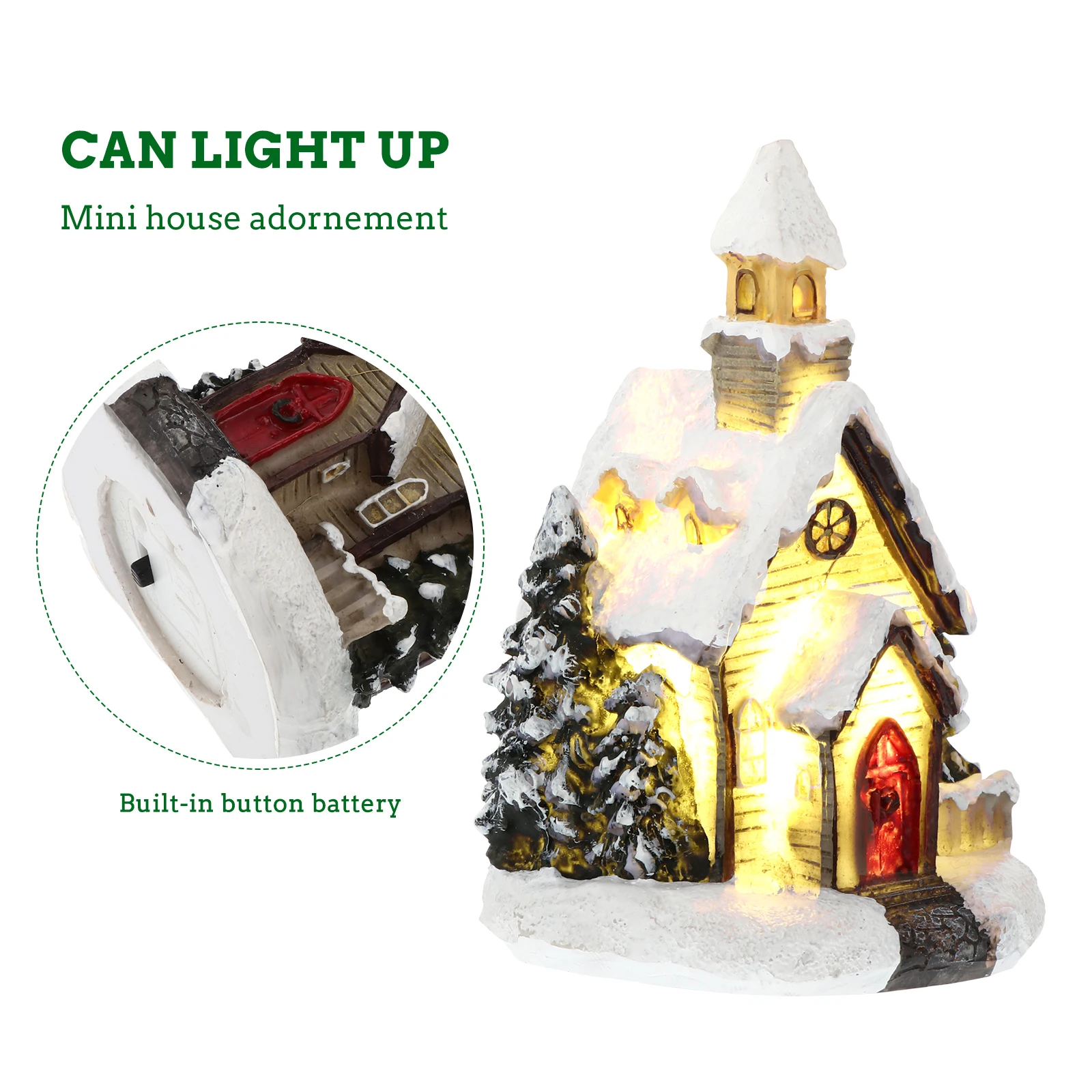 Resin Glowing Small House Mini Christmas Decoration Xmas Illuminated Cabin Ornament Modern Home New LED
Resin Glowing Small House Mini Christmas Decoration Xmas Illuminated Cabin Ornament Modern Home New LED