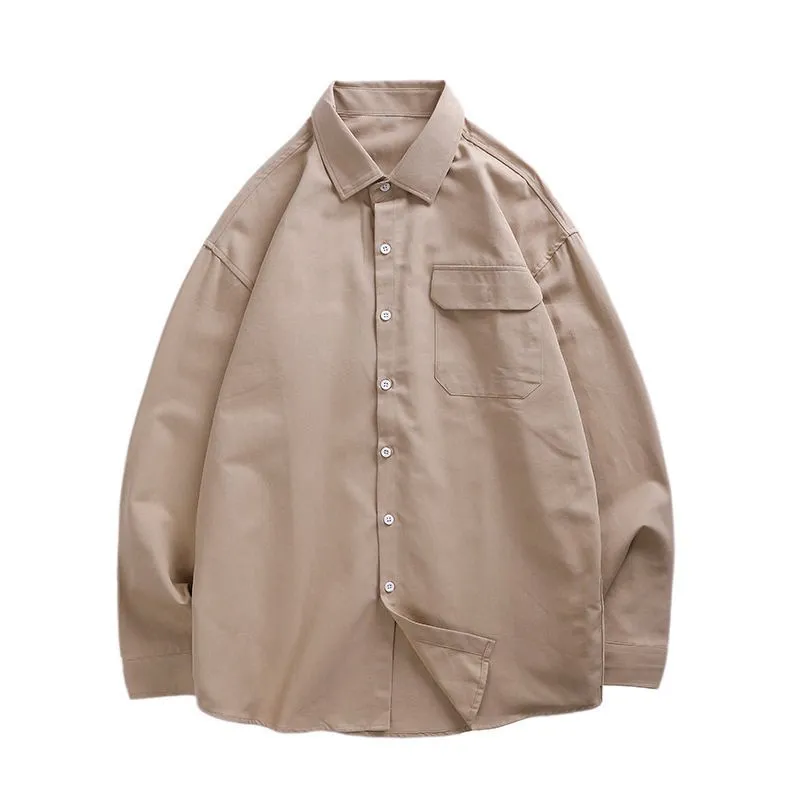 Vintage Tooling Shirt Unisex Chic Trendy PU Leather Long Sleeve round Neck Color Loose Fit Couple Shirt Autumn Wear
Vintage Tooling Shirt Unisex Chic Trendy PU Leather Long Sleeve round Neck Color Loose Fit Couple Shirt Autumn Wear