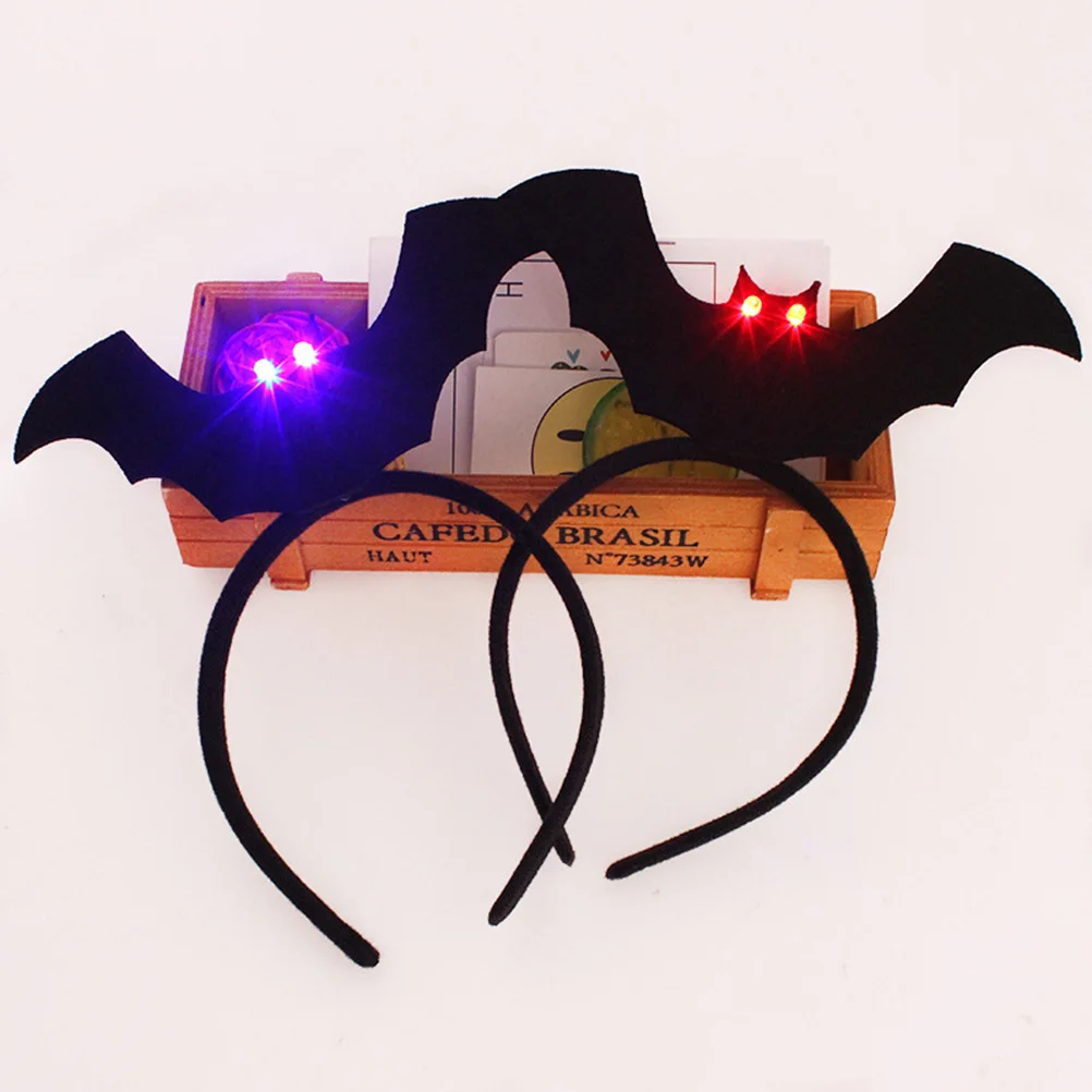 4pcs Glowing Bat Headband Size Halloween Party Cosplay Accessory Devil Wing Hairband Unique Bat Hair Hoop For 
4pcs Glowing Bat Headband Size Halloween Party Cosplay Accessory Devil Wing Hairband Unique Bat Hair Hoop For