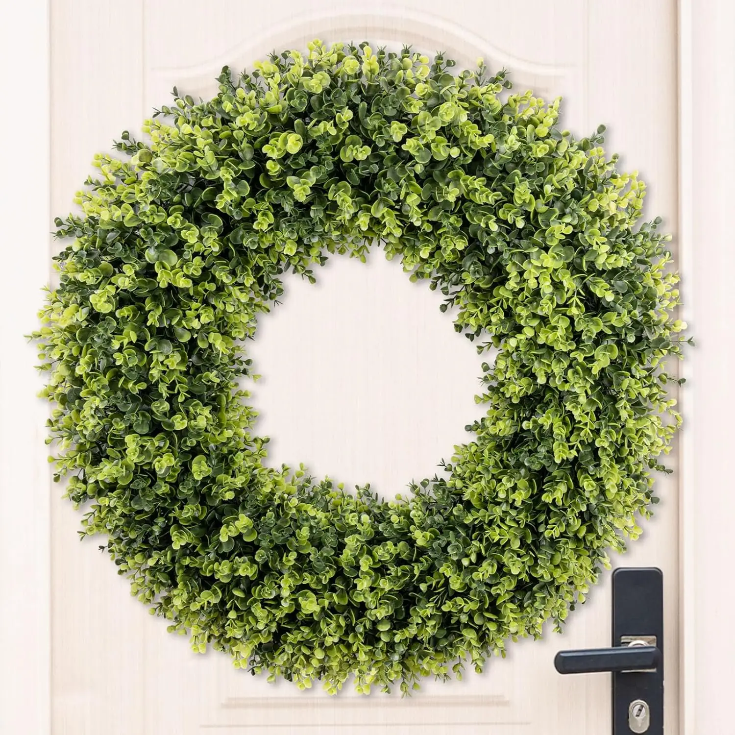 32 Inch Extra Large Boxwoods Green Spring Artificial Wreath for Front Door, Year Round Spring Summer Winter Wreaths for Wall Win
32 Inch Extra Large Boxwoods Green Spring Artificial Wreath for Front Door, Year Round Spring Summer Winter Wreaths for Wall Win
