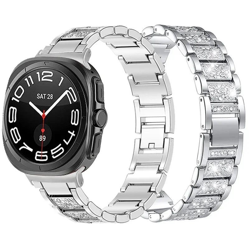Металлический ремешок без зазоров для Samsung Galaxy Watch 7 Ultra 47 мм с бриллиантами, ремешок для часов galaxy watch 7 ultra 47 мм, браслет с изогнутым концом
Металлический ремешок без зазоров для Samsung Galaxy Watch 7 Ultra 47 мм с бриллиантами, ремешок для часов galaxy watch 7 ultra 47 мм, браслет с изогнутым концом