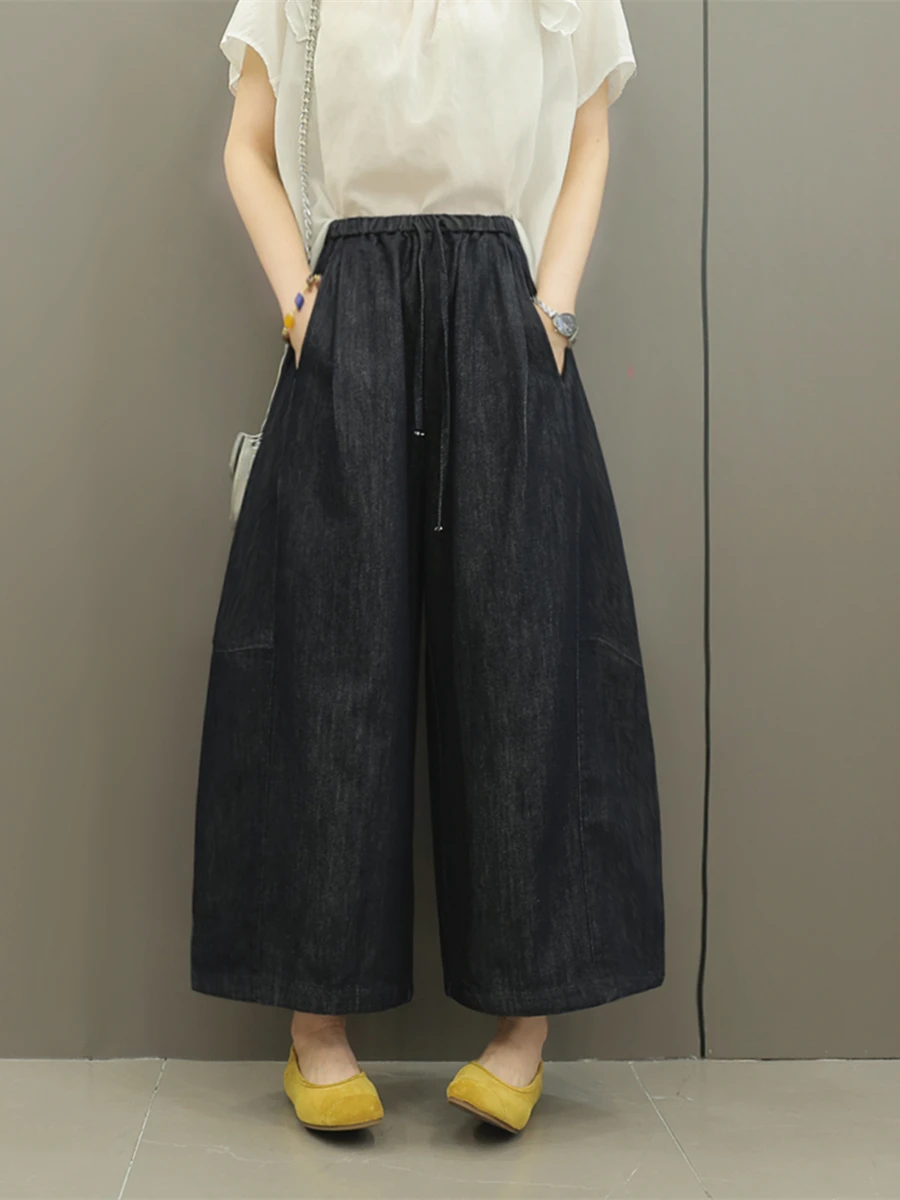 Loose High Waist Wide Leg Jeans Women's Straight Cut Blue Cotton Breathable Comfortable Summer 2026 Commute Style
Loose High Waist Wide Leg Jeans Women's Straight Cut Blue Cotton Breathable Comfortable Summer 2026 Commute Style