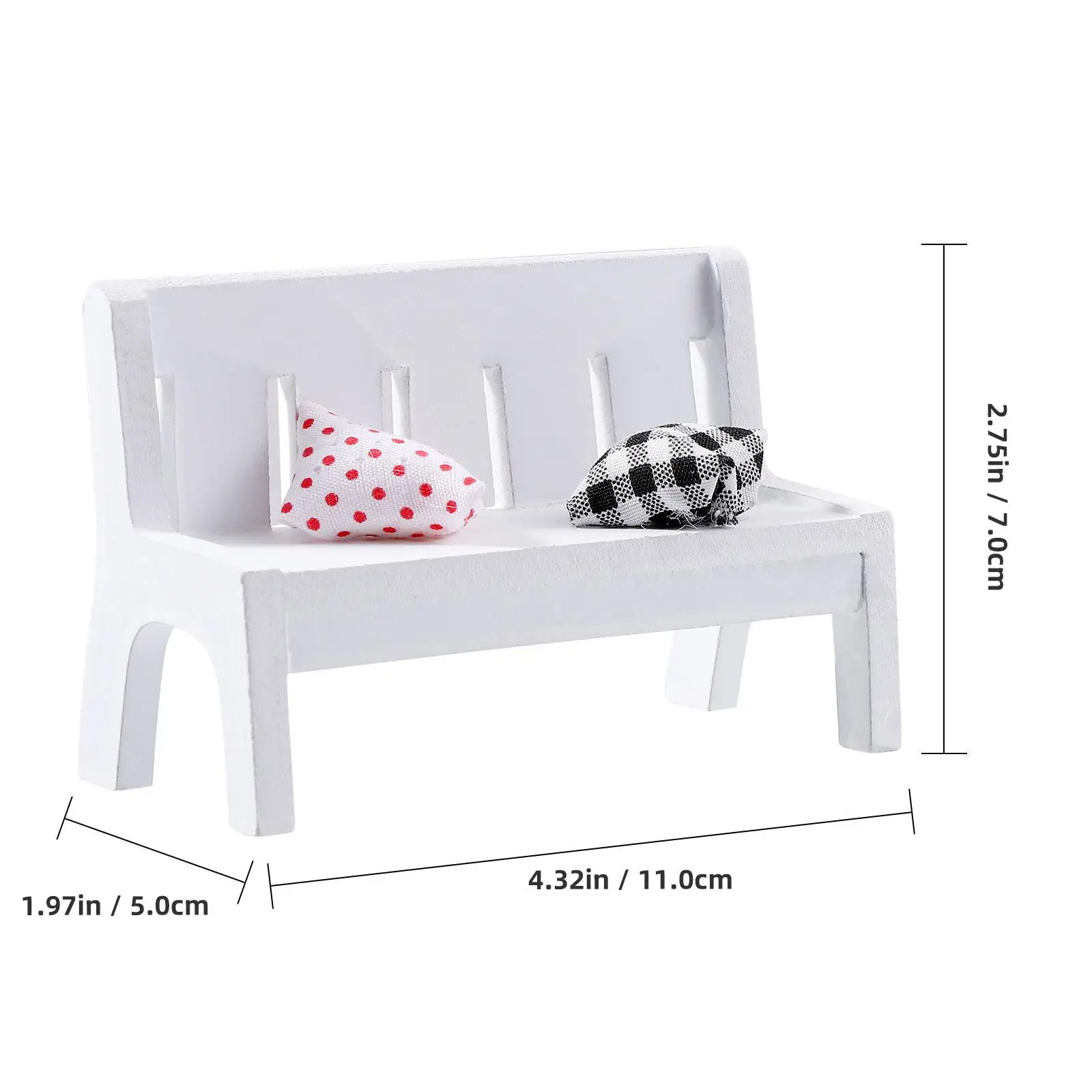 White Wooden Double Chair 3Pcs Mini Ornament Decoration Home Garden Porch Patio Chairs Statue Hollow Design Use
White Wooden Double Chair 3Pcs Mini Ornament Decoration Home Garden Porch Patio Chairs Statue Hollow Design Use