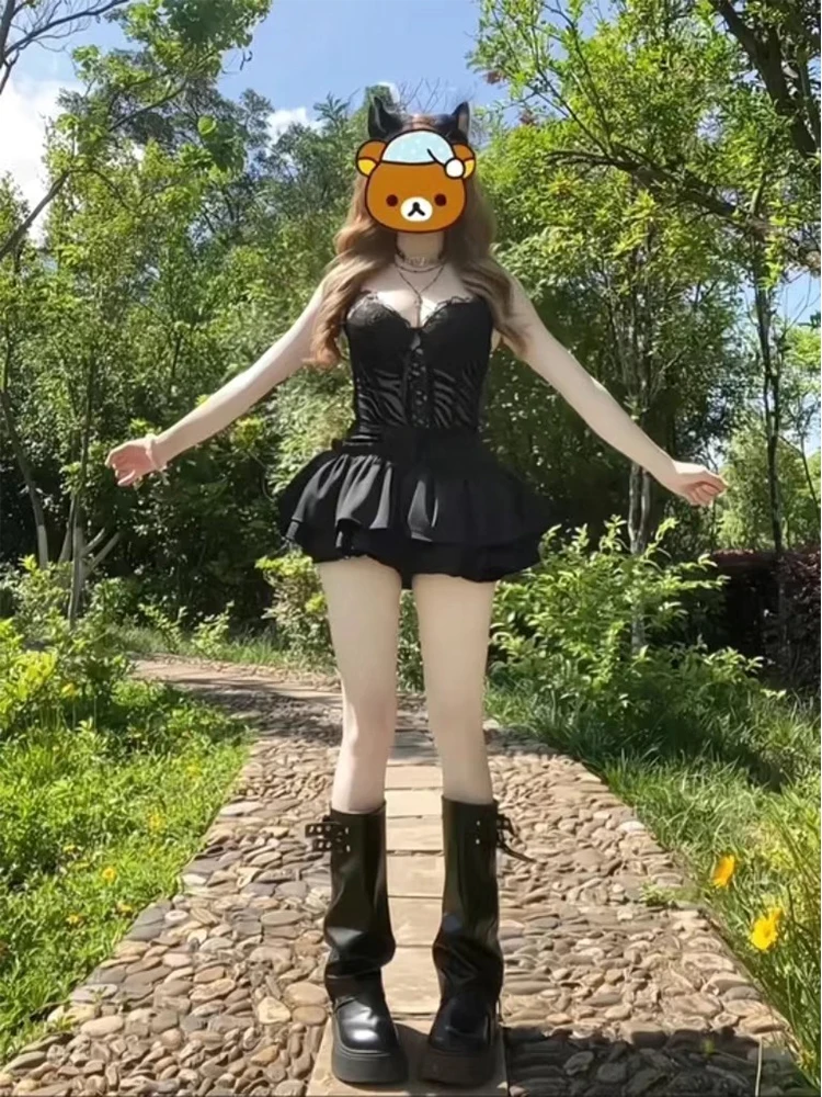 Утягивающий комплект Pure Desire для сексуальных девушек, женский летний кружевной жилет, пышная юбка длиной f, комплект из двух предметов, модный
Утягивающий комплект Pure Desire для сексуальных девушек, женский летний кружевной жилет, пышная юбка длиной f, комплект из двух предметов, модный