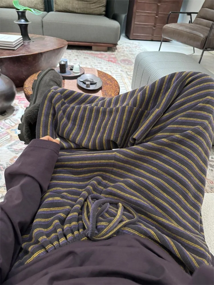 Брюки женские осень-зима винтажные в полоску эстетические Y2k повседневные мешковатые в американском стиле ретро универсальные классические готические брюки
Брюки женские осень-зима винтажные в полоску эстетические Y2k повседневные мешковатые в американском стиле ретро универсальные классические готические брюки