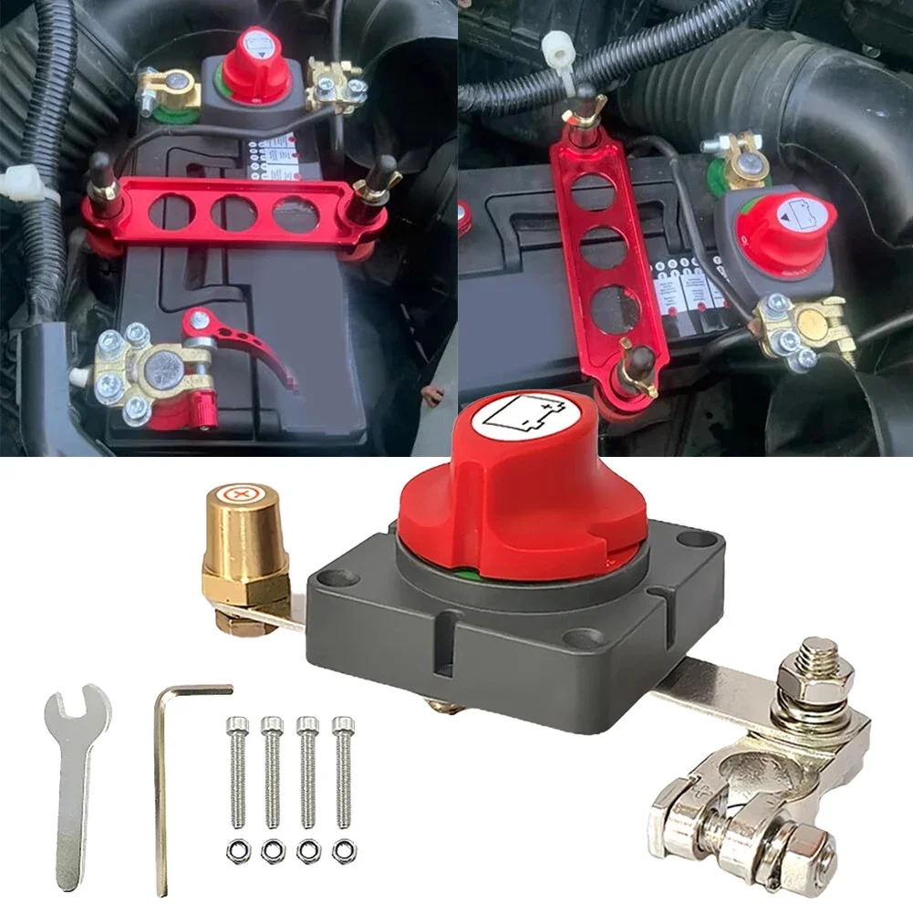 Battery Disconnect Switch Top Post Battery Disconnect Switch Car Battery Positive Power-off Knob Switch A701-PM 10MM 12-48V
Battery Disconnect Switch Top Post Battery Disconnect Switch Car Battery Positive Power-off Knob Switch A701-PM 10MM 12-48V
