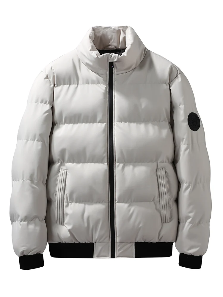 Зимняя утепленная хлопковая куртка для мужчин: повседневная, с воротником-стойкой, теплая верхняя одежда свободного кроя, модная, ветрозащитная, простой дизайн
Зимняя утепленная хлопковая куртка для мужчин: повседневная, с воротником-стойкой, теплая верхняя одежда свободного кроя, модная, ветрозащитная, простой дизайн