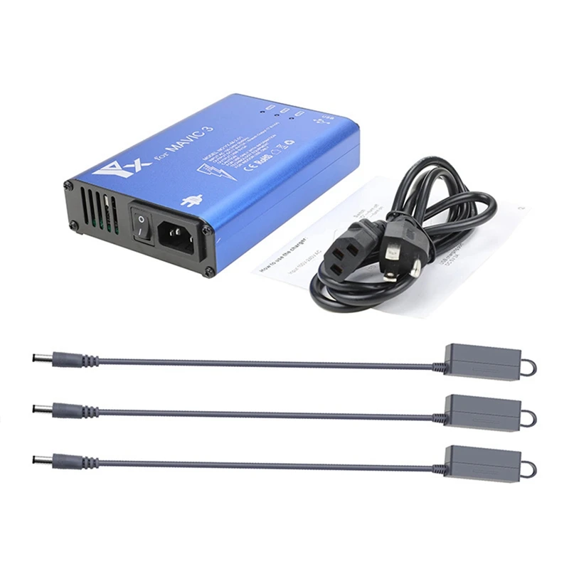 6 in 1 Digital Display Battery Charger for DJI Mavic 3 Drone Battery Charging Hub Fast Smart Battery Charger US Plug
6 in 1 Digital Display Battery Charger for DJI Mavic 3 Drone Battery Charging Hub Fast Smart Battery Charger US Plug