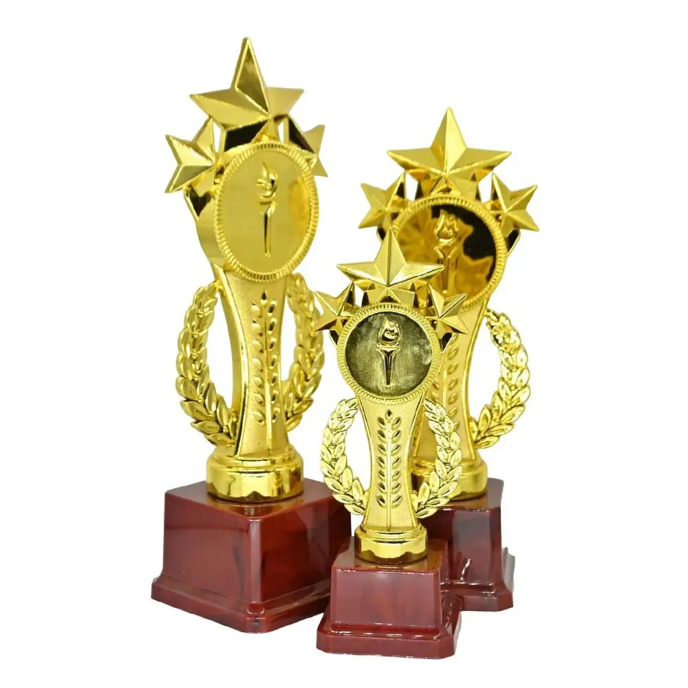Plastic Competition Trophy Medal 19/24/28.5cm Gold Color Medals Souvenir Multi Size Winner Award Trophy Toy for Team Competition
Plastic Competition Trophy Medal 19/24/28.5cm Gold Color Medals Souvenir Multi Size Winner Award Trophy Toy for Team Competition