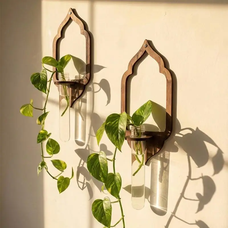 Lantern Planter Holder Shelf With Plastic Vials Wall Mount Wooden Water Plant Tube Stand For Hydroponic Flower Y5GB
Lantern Planter Holder Shelf With Plastic Vials Wall Mount Wooden Water Plant Tube Stand For Hydroponic Flower Y5GB