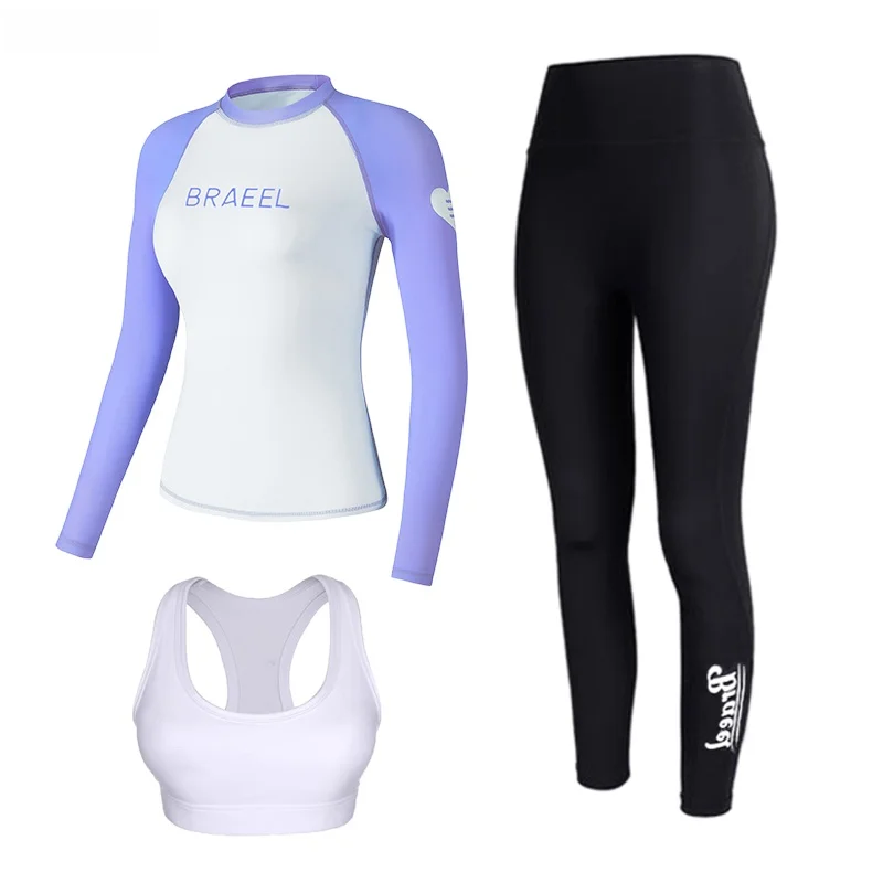 Qui Dry Scuba Diving Suit Women's Two-Piece Snorkeling Swimsuit Jellyfi Long Sve Long Pants Sun Protection Surfing Suit
Qui Dry Scuba Diving Suit Women's Two-Piece Snorkeling Swimsuit Jellyfi Long Sve Long Pants Sun Protection Surfing Suit