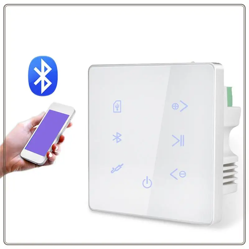 Reliable-Bluetooth Amplifier In Wall USB SD Card Music Panel Smart Home Background Audio System Stereo For Hotel Restaurant,Blue
Reliable-Bluetooth Amplifier In Wall USB SD Card Music Panel Smart Home Background Audio System Stereo For Hotel Restaurant,Blue