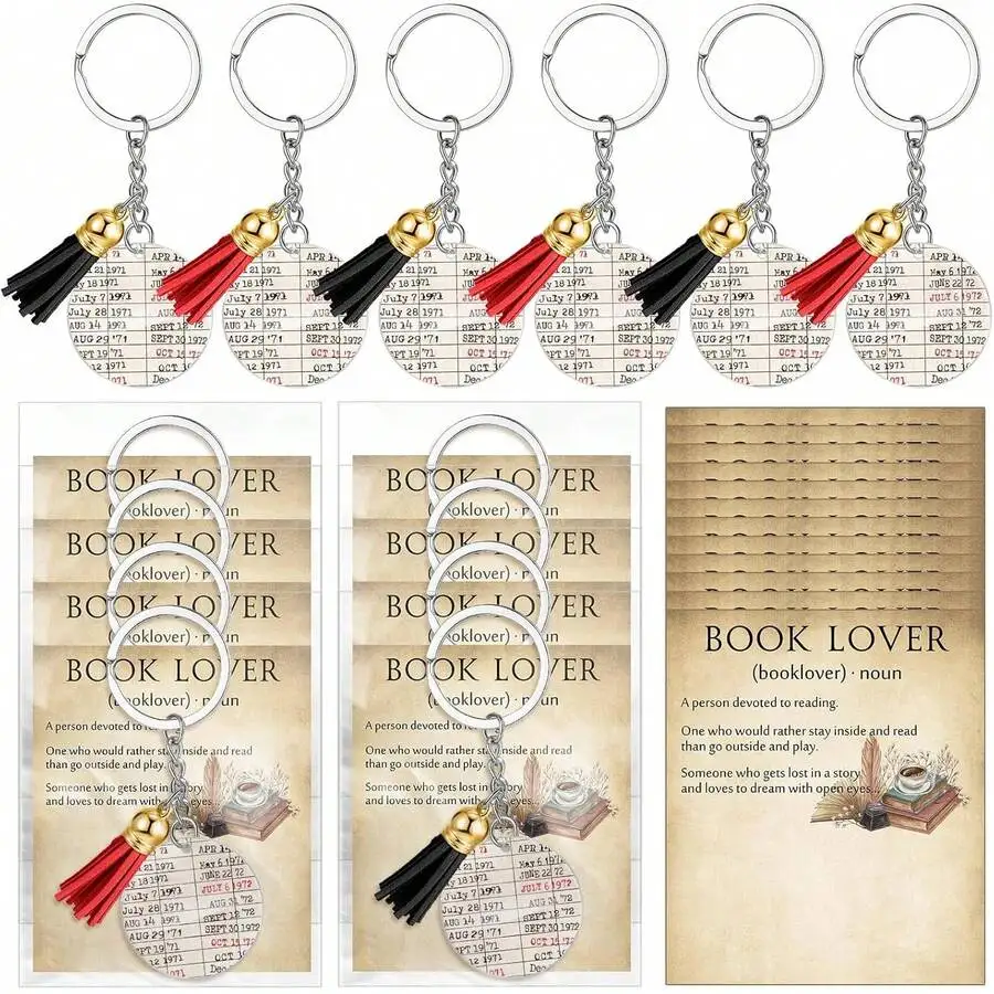 12 Sets Vintage Book Lover Keychains With Tassel Reading Accessories Gift For Librarians Teachers
12 Sets Vintage Book Lover Keychains With Tassel Reading Accessories Gift For Librarians Teachers