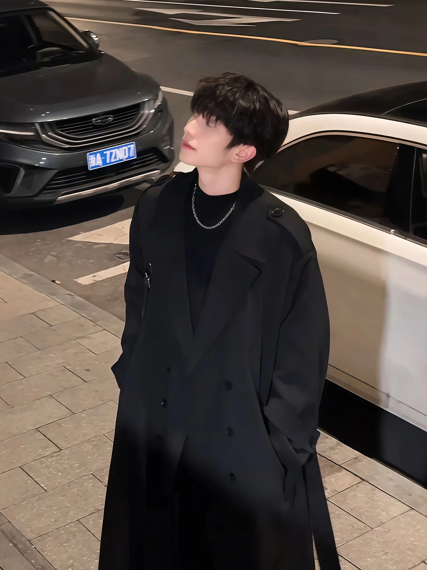 Briti Sle Double Breasted Coat Men's Autumn Winter Oversize Chic Haome Mid-Length Coat Youth Faion Long Sve
Briti Sle Double Breasted Coat Men's Autumn Winter Oversize Chic Haome Mid-Length Coat Youth Faion Long Sve