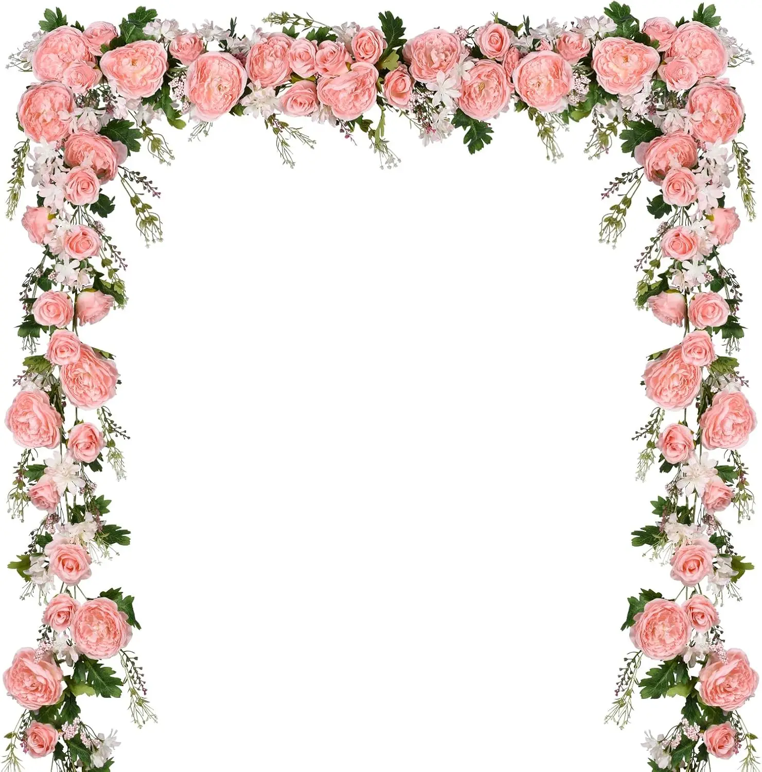 2 Pack Artificial Peony Flower Garland - 6ft Silk Peony Pink Flower Garland for Wedding Party Table Decoration (2, Pink)
2 Pack Artificial Peony Flower Garland - 6ft Silk Peony Pink Flower Garland for Wedding Party Table Decoration (2, Pink)