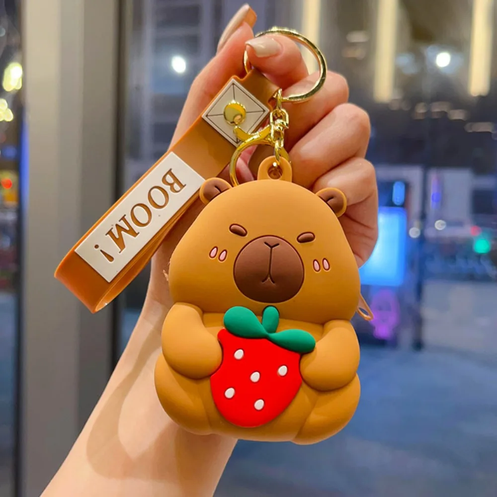 2pcs Cute Key Ring Capybara Doll Wallet Strawberry Portable Silicone Storage Bag Cute Brown Children Cartoon Purse Girls
2pcs Cute Key Ring Capybara Doll Wallet Strawberry Portable Silicone Storage Bag Cute Brown Children Cartoon Purse Girls