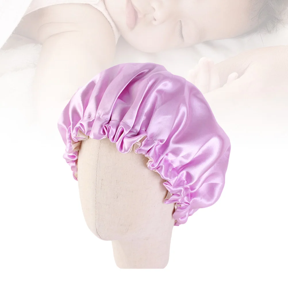 Satin Sleep Bonnet Kids Night Hat Elastic Double Layer Cap Purple Scarf Bathing Hair Protection Shower Home Use
Satin Sleep Bonnet Kids Night Hat Elastic Double Layer Cap Purple Scarf Bathing Hair Protection Shower Home Use