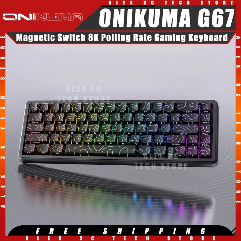 ONIKUMA G67 Механическая клавиатура с магнитным переключателем, проводная 8k, частота заката, RT0.02 мм, ARGB, игровая клавиатура для киберспорта со сверхнизкой задержкой
ONIKUMA G67 Механическая клавиатура с магнитным переключателем, проводная 8k, частота заката, RT0.02 мм, ARGB, игровая клавиатура для киберспорта со сверхнизкой задержкой
