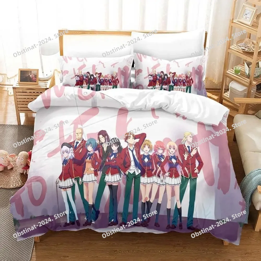 Classroom Of The Elite Bedding Set Printed Duvet Cover Pillowcase Single Double Style Queen King Size Sets 3D Anime
Classroom Of The Elite Bedding Set Printed Duvet Cover Pillowcase Single Double Style Queen King Size Sets 3D Anime