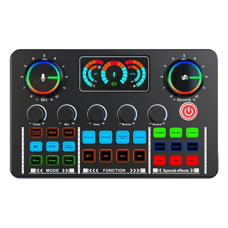 M07K-Professional Podcast Microphone Sound Card For PC Smartphone Laptop Computer Vlog Recording Live Streaming
M07K-Professional Podcast Microphone Sound Card For PC Smartphone Laptop Computer Vlog Recording Live Streaming