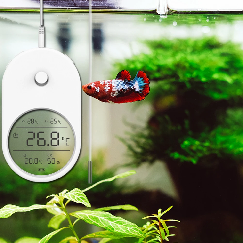 Digital Aquarium Thermometer Clear Screen Display Submersible Water Temperature Measure Fish Tank Bowl ABS Material Mini Easy to
Digital Aquarium Thermometer Clear Screen Display Submersible Water Temperature Measure Fish Tank Bowl ABS Material Mini Easy to