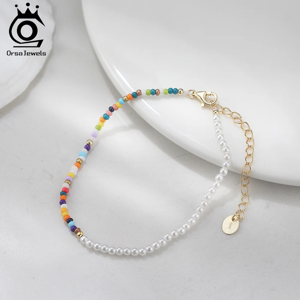 ORSA JEWELS Стерлингового Серебра 925 пробы Цепочка на руку Браслет с бусинами в виде ракушек Модный красочный браслет из бисера с шариками Летние украшения PSB05
ORSA JEWELS Стерлингового Серебра 925 пробы Цепочка на руку Браслет с бусинами в виде ракушек Модный красочный браслет из бисера с шариками Летние украшения PSB05