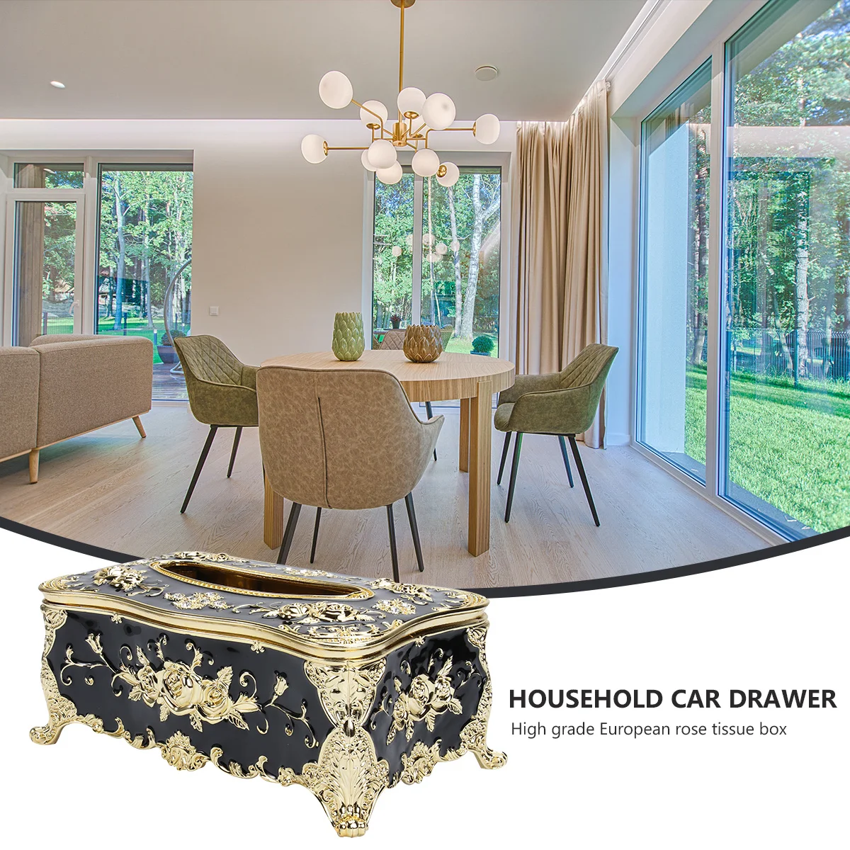 Rose Pattern Paper Towel Box European Style Napkin Holder For Home Car Office Stylish Tissue Container Household Storage
Rose Pattern Paper Towel Box European Style Napkin Holder For Home Car Office Stylish Tissue Container Household Storage