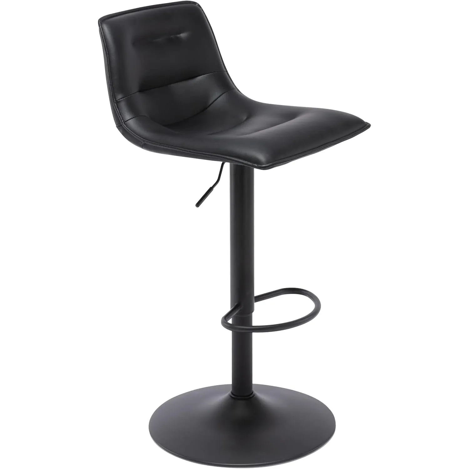 Modern PU Leather Swivel Counter Height Barstool with Back, Armless Airlift Curved Bar Chair for Kitchen Dining
Modern PU Leather Swivel Counter Height Barstool with Back, Armless Airlift Curved Bar Chair for Kitchen Dining