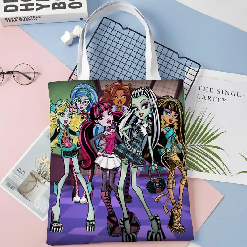 Custom Monster High Tote Shopping Bags 30x35cm Tote Bag Reusable Handbag Women Shoulder Cloth Pouch Foldable
Custom Monster High Tote Shopping Bags 30x35cm Tote Bag Reusable Handbag Women Shoulder Cloth Pouch Foldable