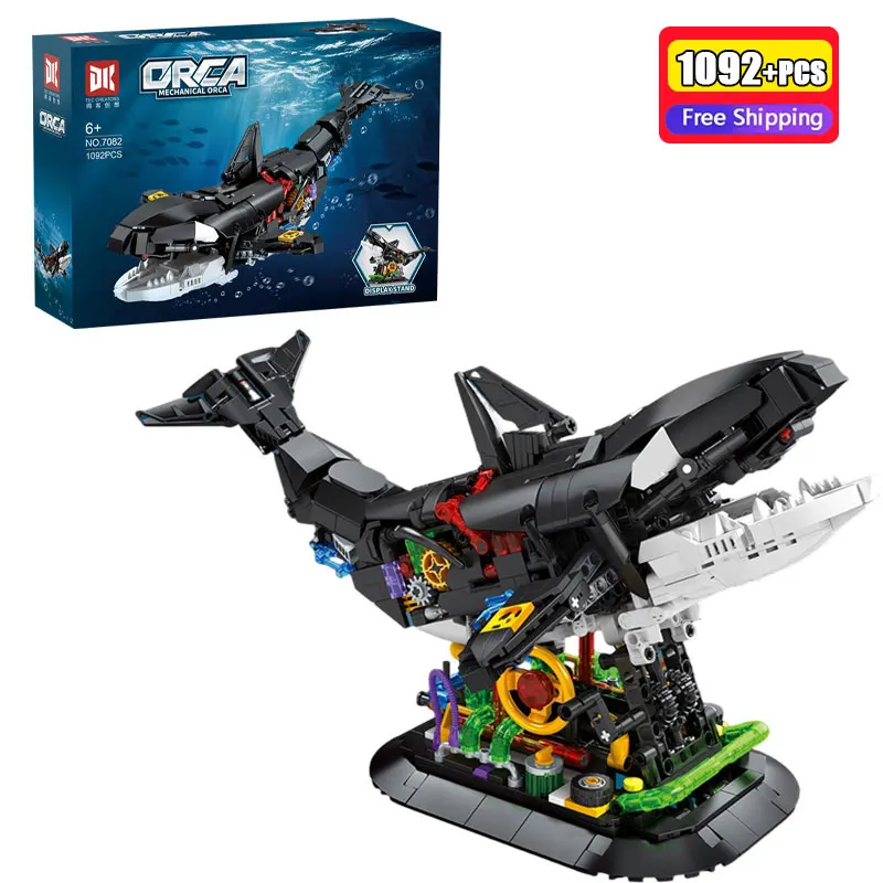 DK7082 1092PCS Ocean Animal Shark Building Blocks Set MOC Marine Life Model Bricks Educational DIY Toys for Kids Adults Gift
DK7082 1092PCS Ocean Animal Shark Building Blocks Set MOC Marine Life Model Bricks Educational DIY Toys for Kids Adults Gift