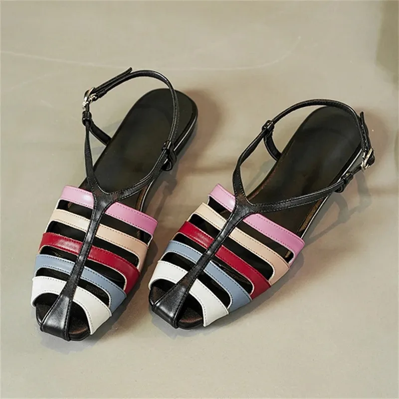 Aneikeh Comfortable Elegant Slingback Mules Sandals Bohemian Hollow Narrow Band Buckle Strap Low Heels Women Sandals Shoes
Aneikeh Comfortable Elegant Slingback Mules Sandals Bohemian Hollow Narrow Band Buckle Strap Low Heels Women Sandals Shoes
