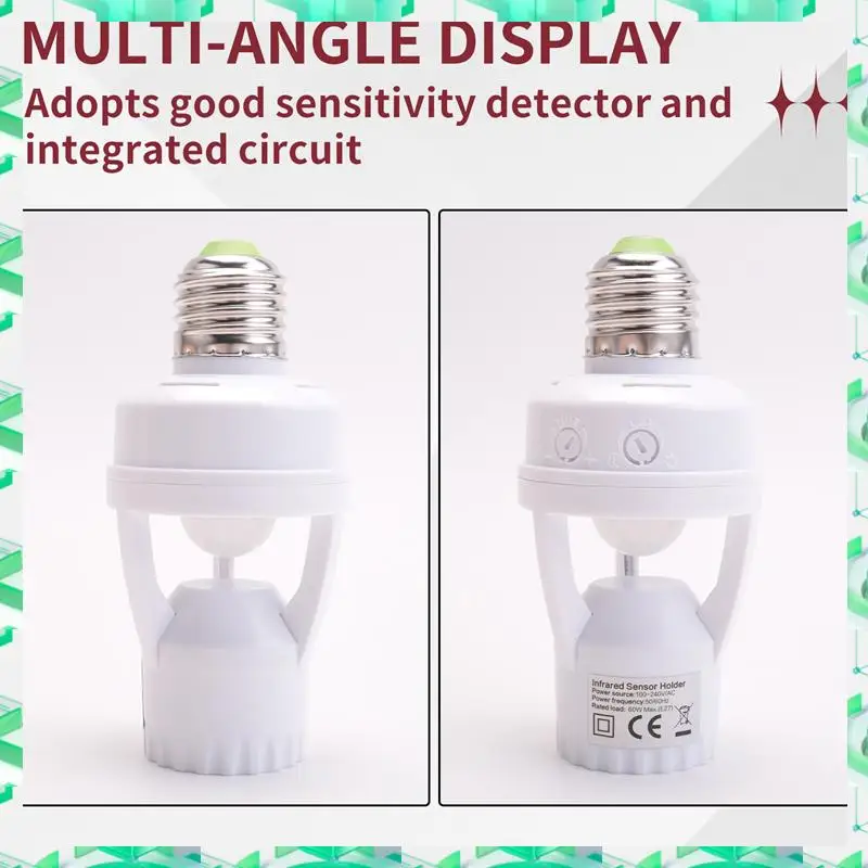3C Electron AC 110-220V 360 Degrees Pir Induction Motion Sensor IR Infrared Human E27 Plug Socket Switch Base Led Bulb Lamp Hold
3C Electron AC 110-220V 360 Degrees Pir Induction Motion Sensor IR Infrared Human E27 Plug Socket Switch Base Led Bulb Lamp Hold