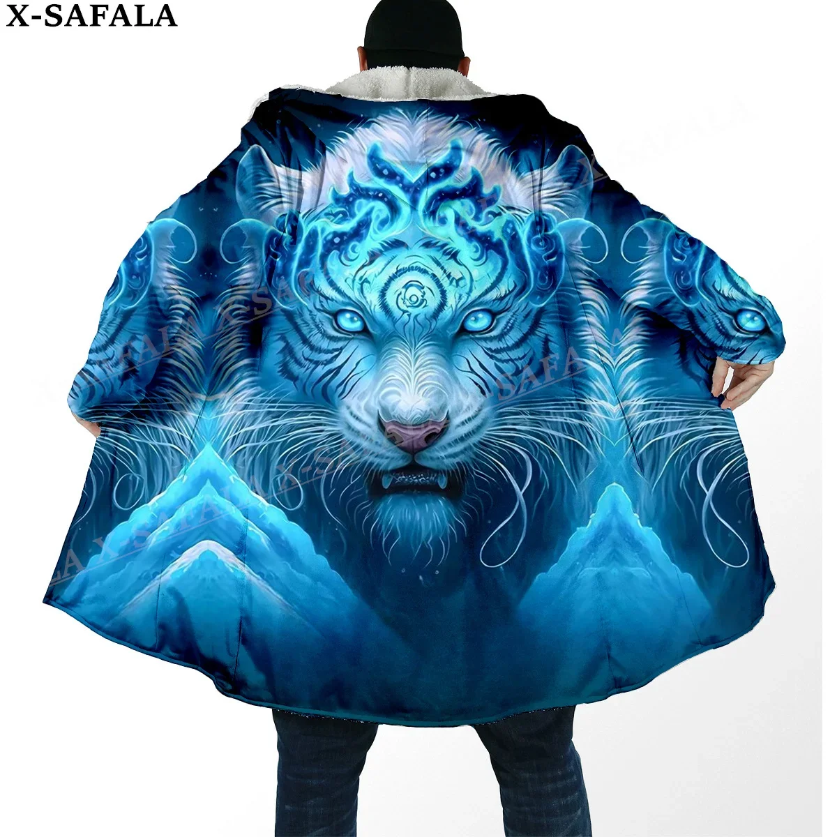 The King White Tiger Skin Myth 3D Print Thick Warm Hooded Cloak Men Overcoat Coat Windproof Fleece Cape Robe Hooded Blanket-7
The King White Tiger Skin Myth 3D Print Thick Warm Hooded Cloak Men Overcoat Coat Windproof Fleece Cape Robe Hooded Blanket-7