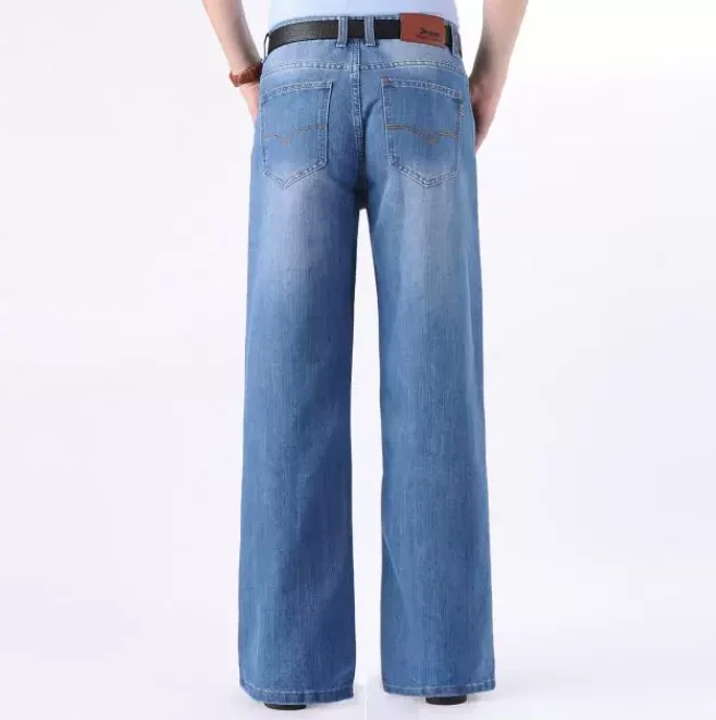 Men Vintage Jeans Loose Wide leg pants Spring Long Trouser Denim
Men Vintage Jeans Loose Wide leg pants Spring Long Trouser Denim