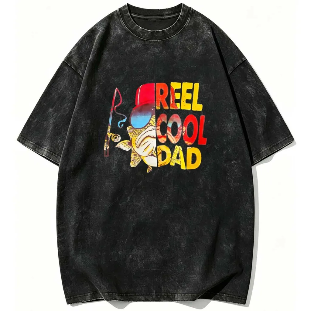 CLOOCL Reel Cool Dad Fish Hat Printed T-shirt Premium Heavyweight Retro Washed Tees Harajuku Summer Short Sleeved Top
CLOOCL Reel Cool Dad Fish Hat Printed T-shirt Premium Heavyweight Retro Washed Tees Harajuku Summer Short Sleeved Top