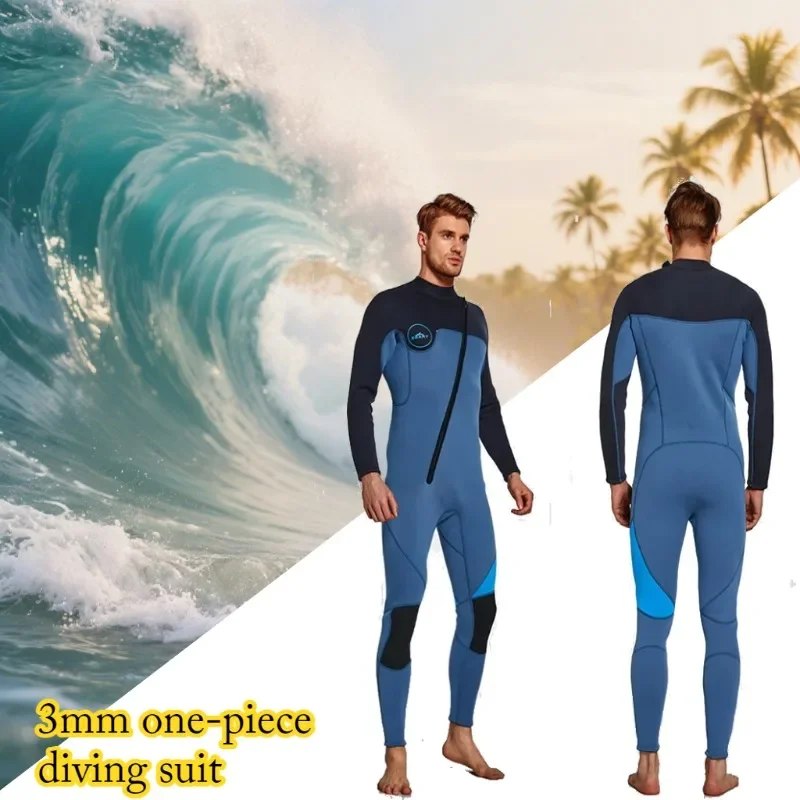 3mm Neoprene Ultra Stretch Wetsuit Front Zip Full Body Diving Suit One Piece for Men Snorkeling Scuba Diving Swimming Surf
3mm Neoprene Ultra Stretch Wetsuit Front Zip Full Body Diving Suit One Piece for Men Snorkeling Scuba Diving Swimming Surf