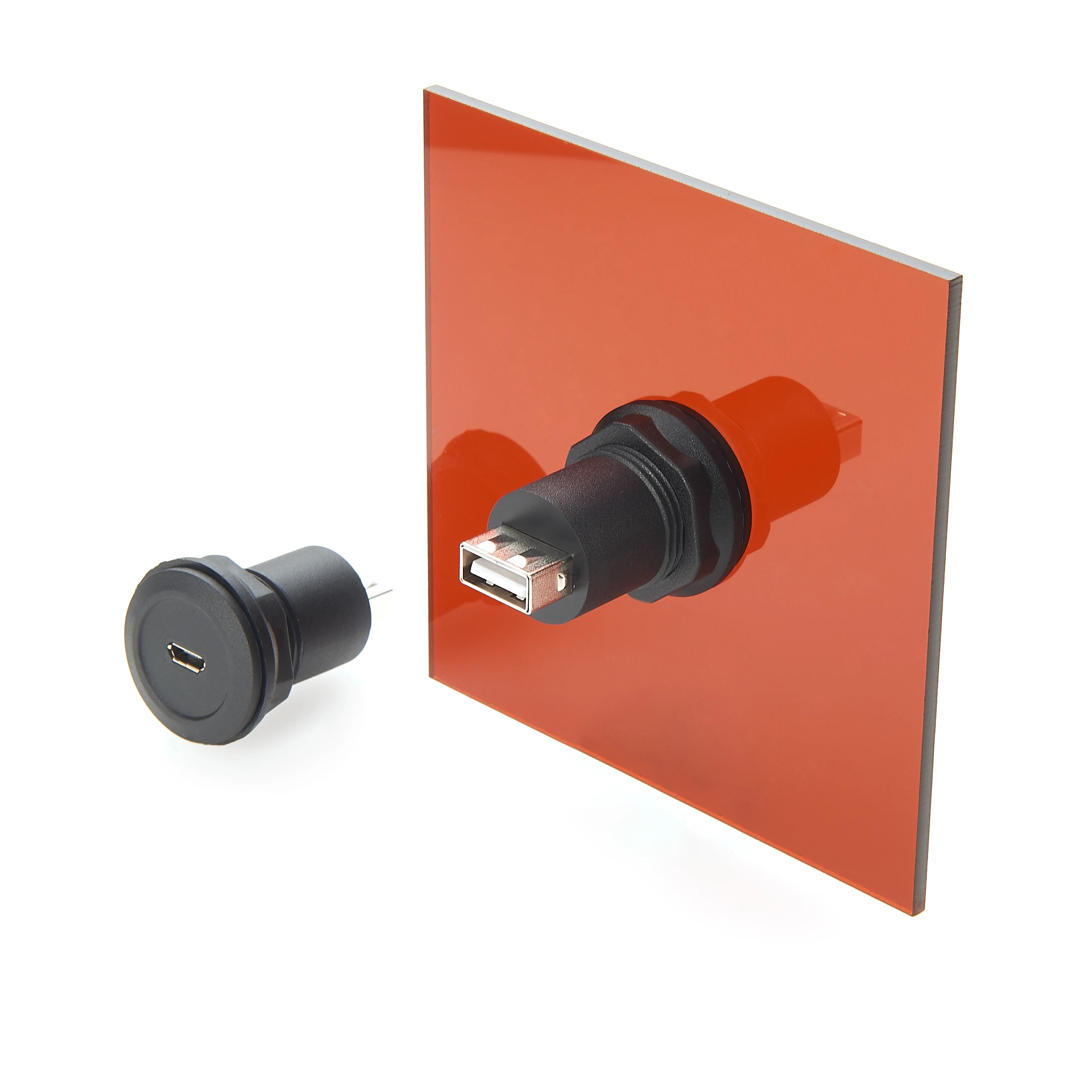 Micro USB to USB 2.0 Converter Micro USB Female to Type A Female Adapter Micro USB Jack to USB A Plug Round Panel Mount Adapter
Micro USB to USB 2.0 Converter Micro USB Female to Type A Female Adapter Micro USB Jack to USB A Plug Round Panel Mount Adapter