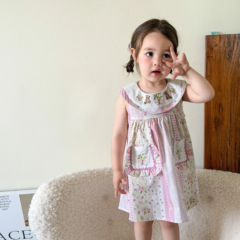 2026 Children's Summer New Cotton A-class Doll Neck Sleeveless Cartoon Floral Dress
2026 Children's Summer New Cotton A-class Doll Neck Sleeveless Cartoon Floral Dress