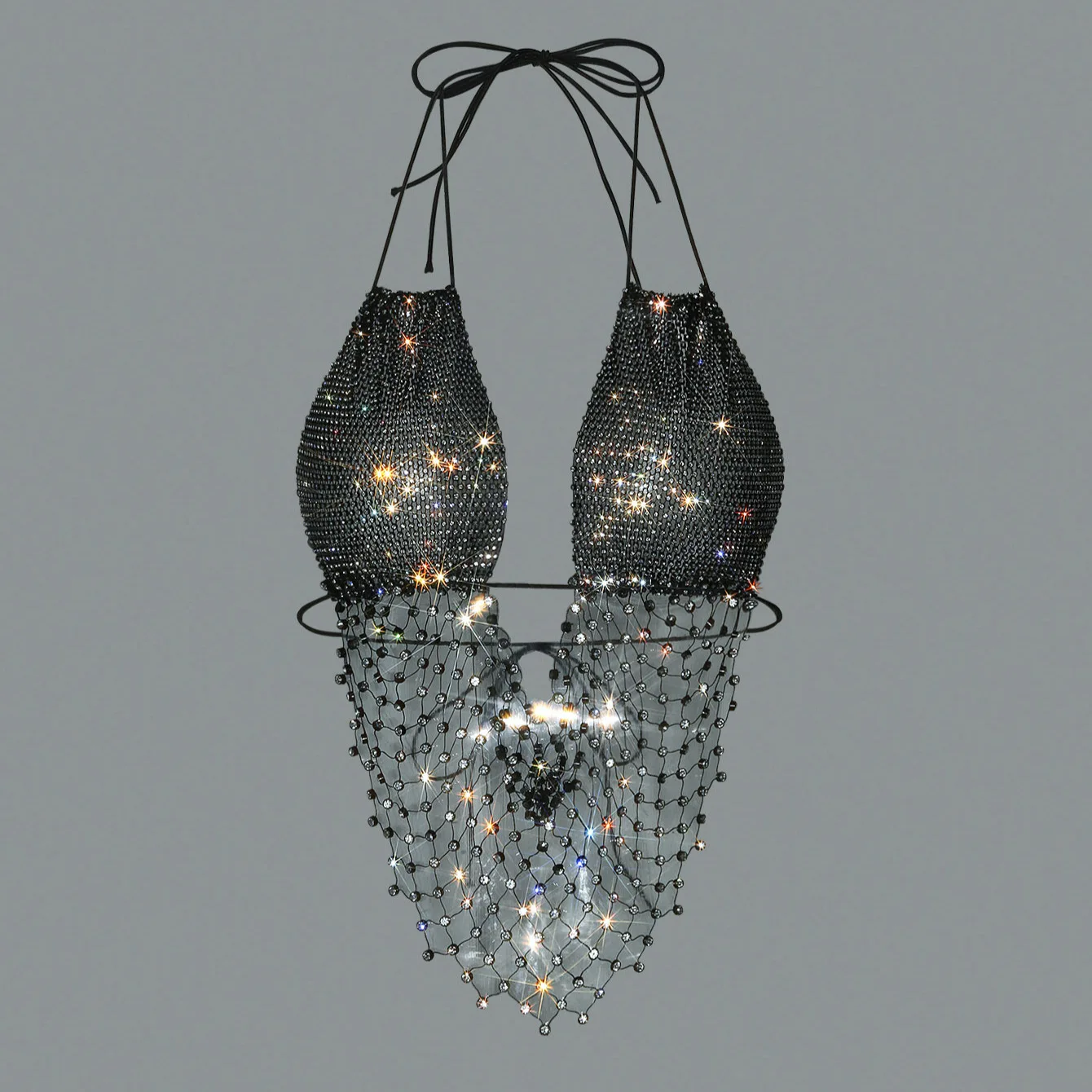 2026 New Cross Border Women's Rhinestone Fishnet Cutout Halter Tie-Up Cami Top Sexy Club Party Y2K Streetwear
2026 New Cross Border Women's Rhinestone Fishnet Cutout Halter Tie-Up Cami Top Sexy Club Party Y2K Streetwear