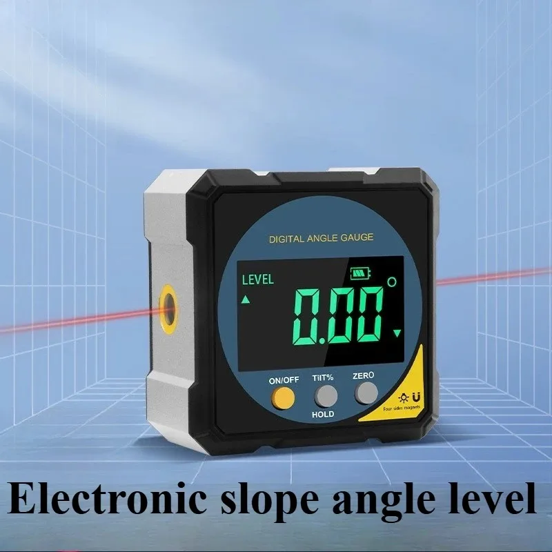 Цифровой индикатор уровня, цифровой угломер, инклинометр 360° ° Угломер-инклинометр высокоточный с двойным лазером
Цифровой индикатор уровня, цифровой угломер, инклинометр 360° ° Угломер-инклинометр высокоточный с двойным лазером