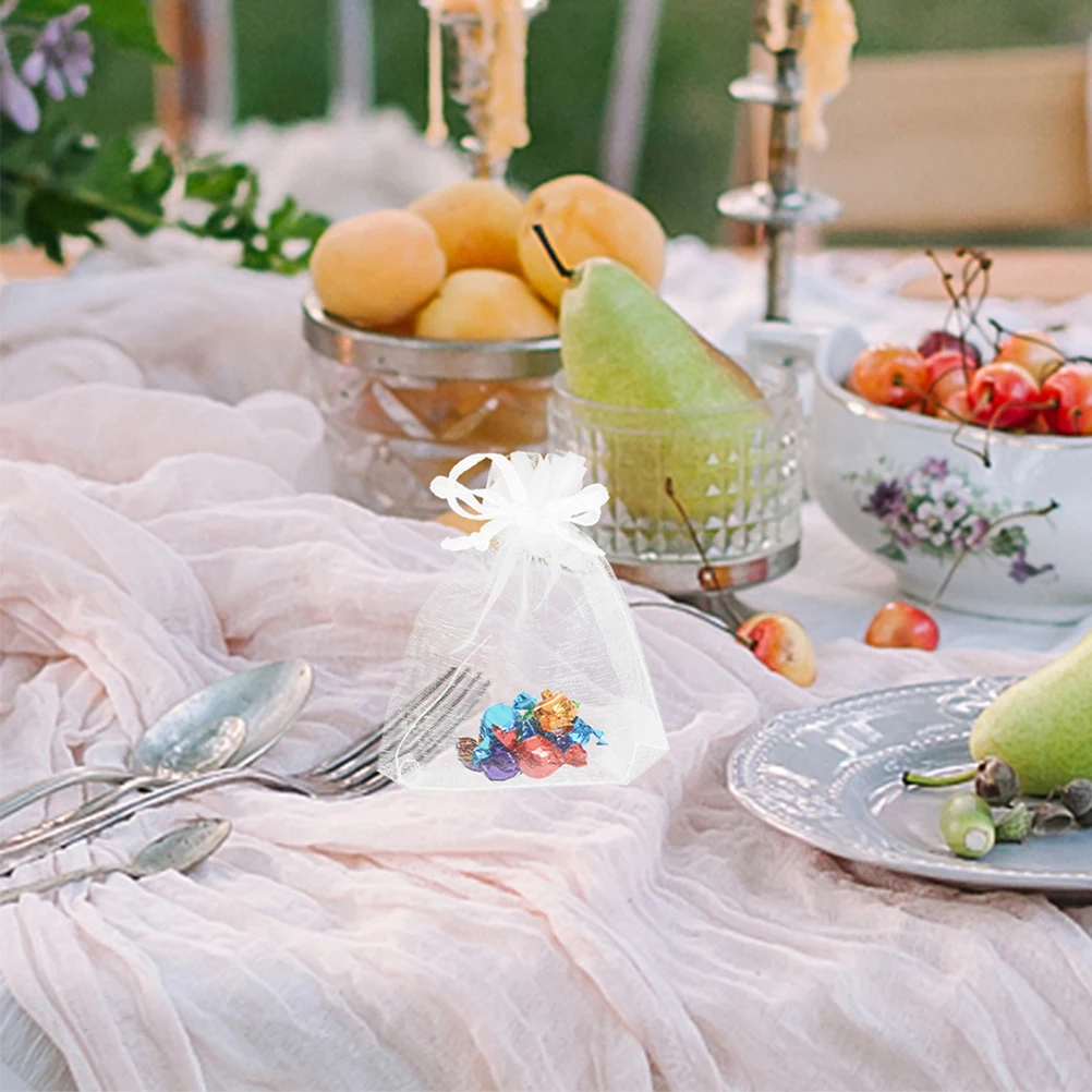 100 Pcs Storage Bag Party Favor Bag Small Mesh Drawstring Wedding Favor Gift Bags Party Accessories ganizer
100 Pcs Storage Bag Party Favor Bag Small Mesh Drawstring Wedding Favor Gift Bags Party Accessories ganizer