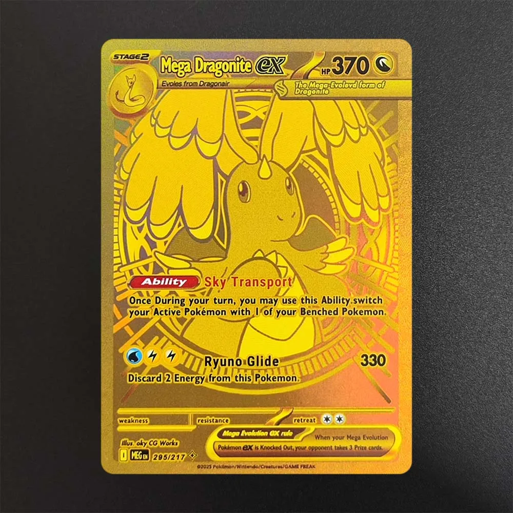 Карты покемонов «сделай сам» Mega Dragonite EX MEG EN 295/217 Hyper Редкая коллекционная коллекционная карточка Ptcg
Карты покемонов «сделай сам» Mega Dragonite EX MEG EN 295/217 Hyper Редкая коллекционная коллекционная карточка Ptcg