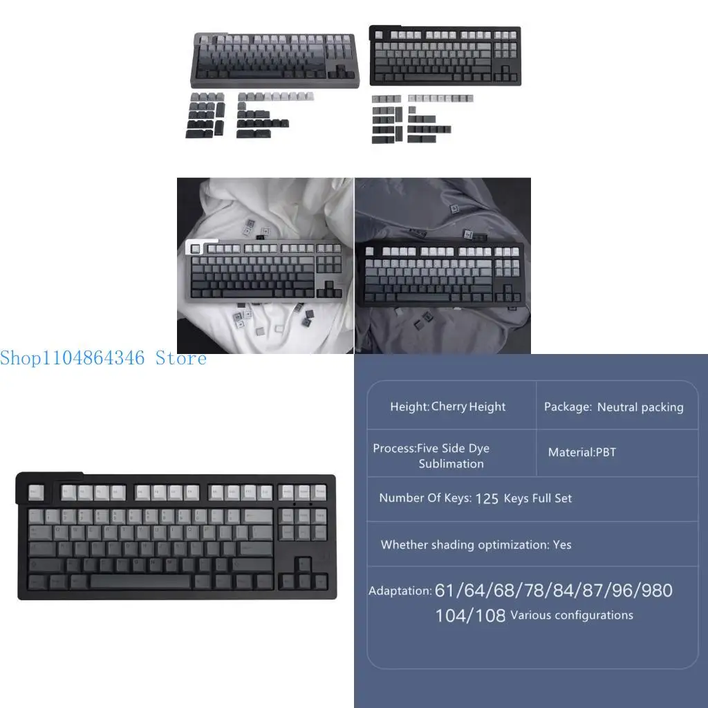 5ASD Gradient Keycaps Top/Sideengraved Material Material Dye Sublimation 125 Ключ Профиль вишни для механической клавиши
5ASD Gradient Keycaps Top/Sideengraved Material Material Dye Sublimation 125 Ключ Профиль вишни для механической клавиши