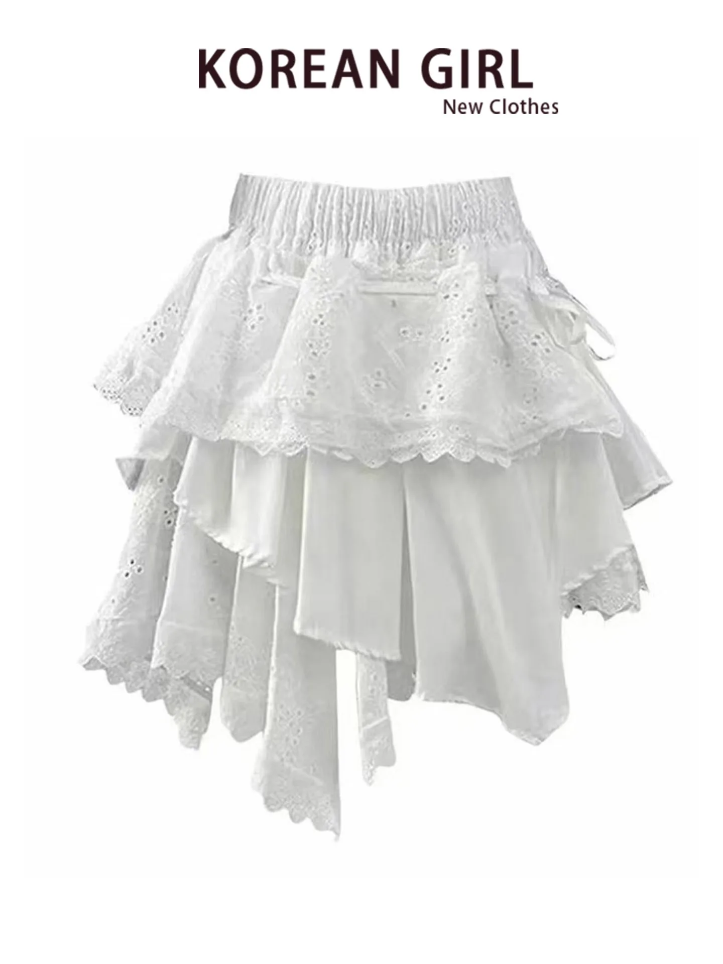 Ballet Style White Cake Skirt Half-length Women's Summer Spicy Hollow-out Belted Asymmetrical A-line Fluffy Short Skirt
Ballet Style White Cake Skirt Half-length Women's Summer Spicy Hollow-out Belted Asymmetrical A-line Fluffy Short Skirt