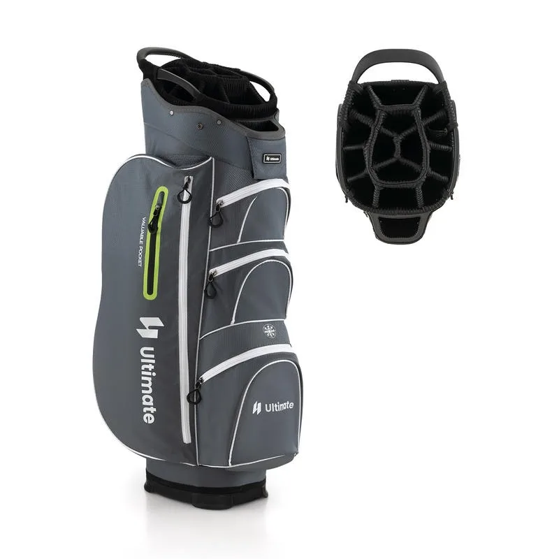 9.5 Inch Lightweight Golf Cart Bag with 15 Way Top Dividers-Green
9.5 Inch Lightweight Golf Cart Bag with 15 Way Top Dividers-Green