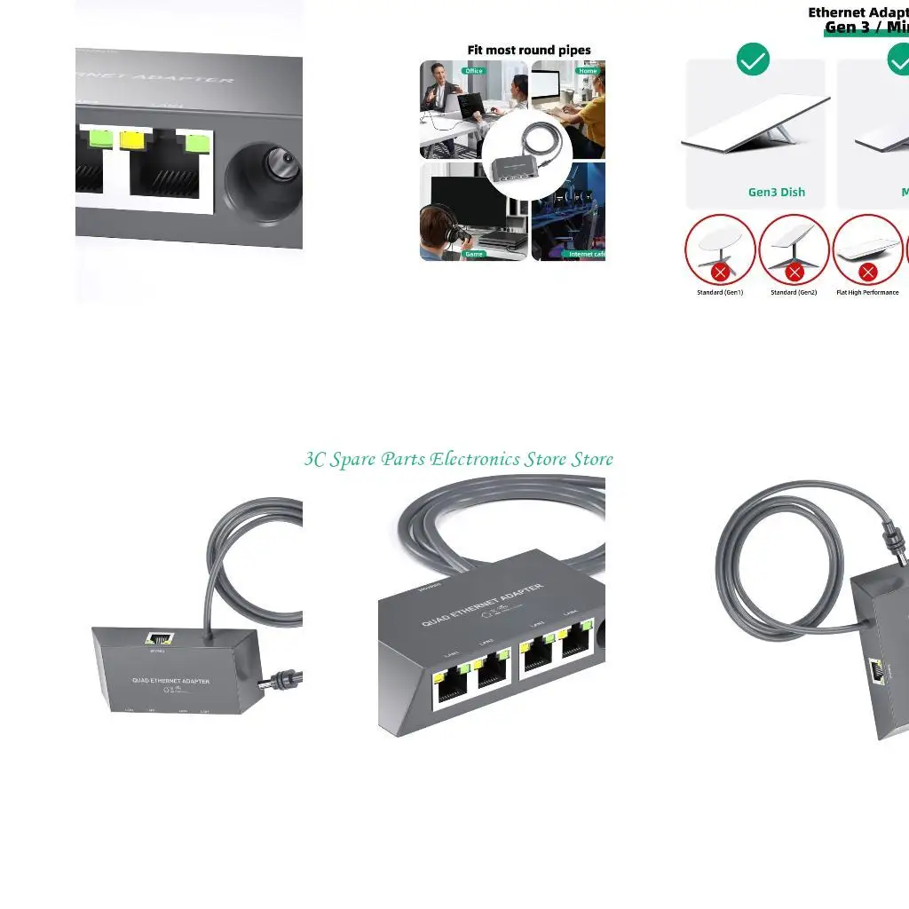 SZ 4 Port Gigabit Ethernet Adapter Splitt
SZ 4 Port Gigabit Ethernet Adapter Splitt