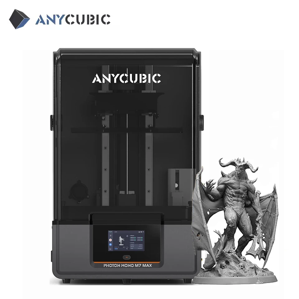 ANYCUBIC Photon Mono M7 Max AE LCD 3D-принтер с ультрабольшим объемом печати 14,7 л, LCD-принтер для фотополимерной смолы, размер печати 298x168x300 мм
ANYCUBIC Photon Mono M7 Max AE LCD 3D-принтер с ультрабольшим объемом печати 14,7 л, LCD-принтер для фотополимерной смолы, размер печати 298x168x300 мм